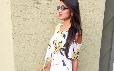 Cold Shoulder & Hashtag Sunglasses