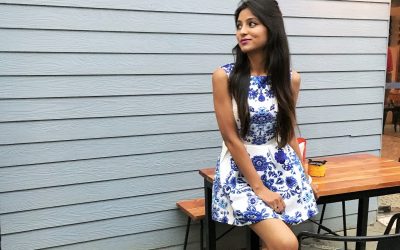 Embossed Fit And Flare Dress